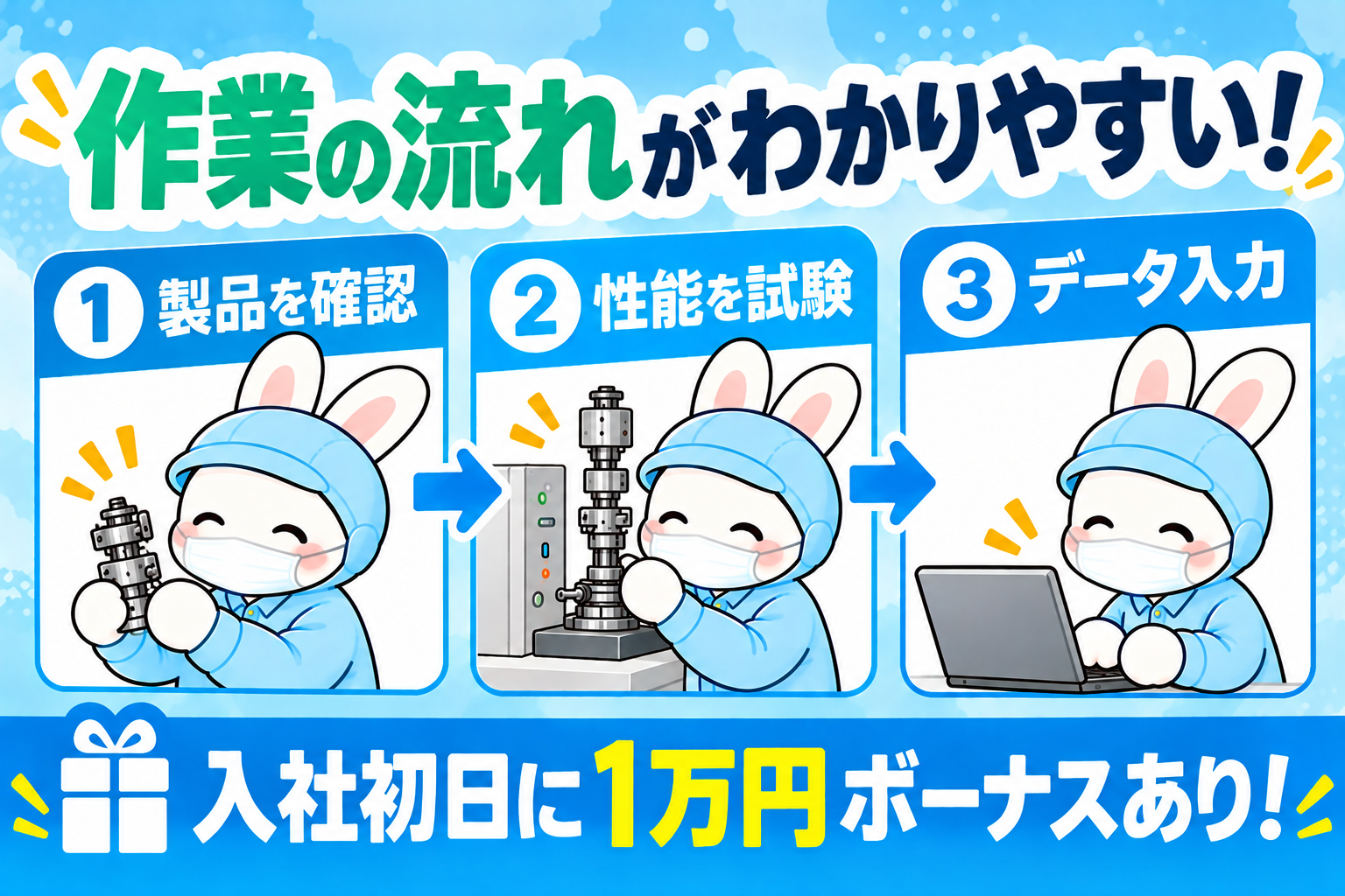 つくば市／時給1500円／未経験OK・PC基礎OK／お弁当注文OK／ほぼ座り作業 イメージ1