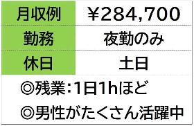 リフトスタッフ　自動車部品工場　夜勤のみ　土日お休み イメージ1